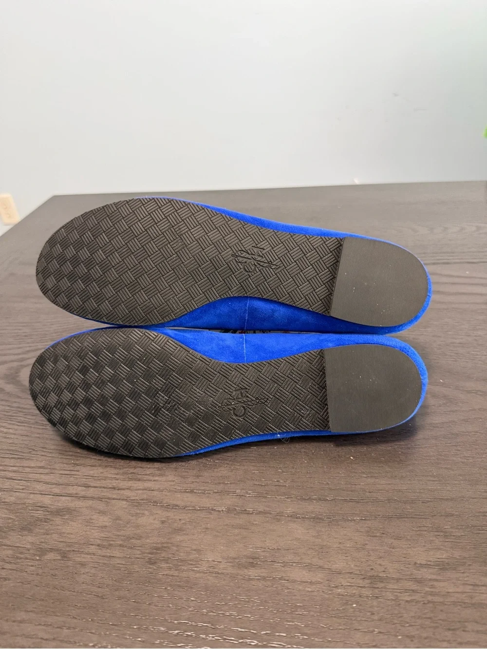 Cole Haan Blue Suede Smoking Flats Slip On Women’s Size‎ 10